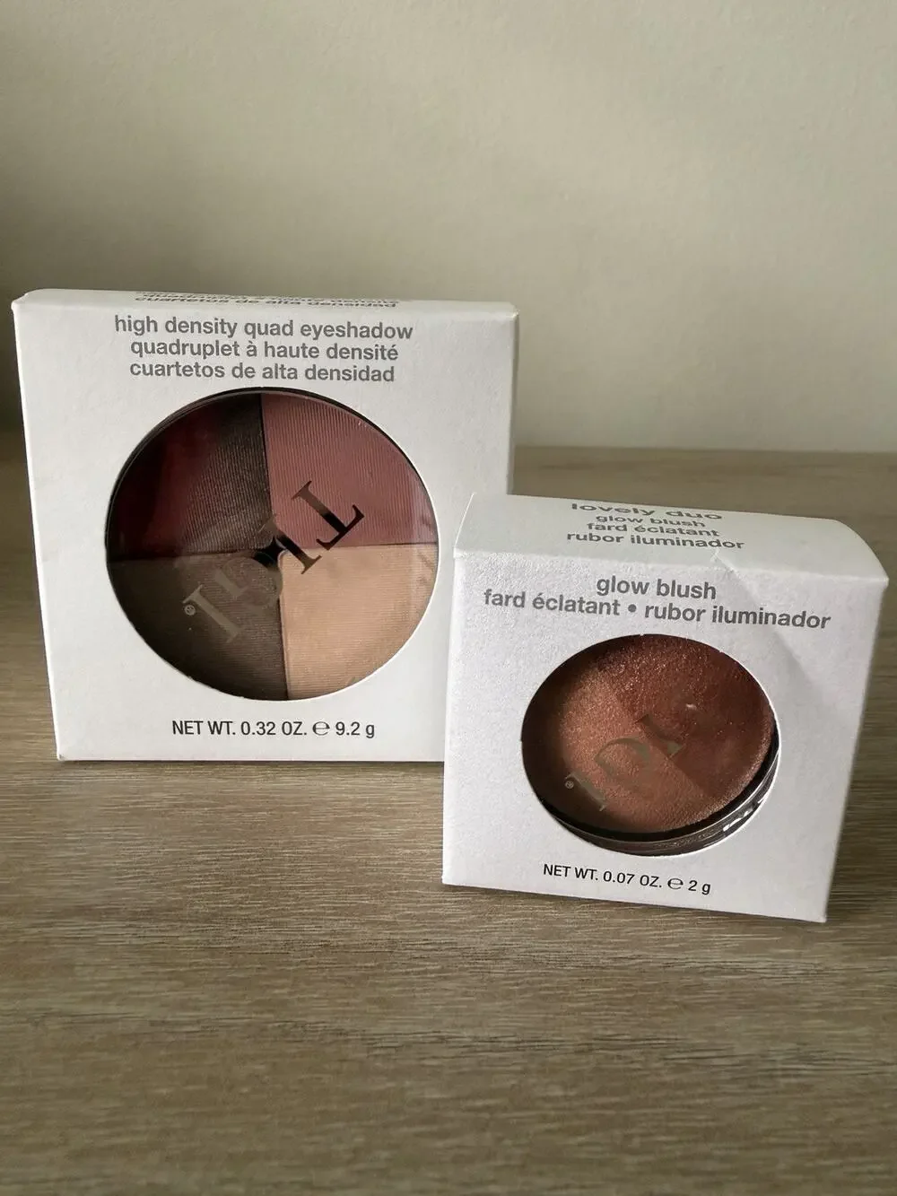 TIGI Cosmetics Glow Blush + High Density Quad Eyeshadow Set Unused New